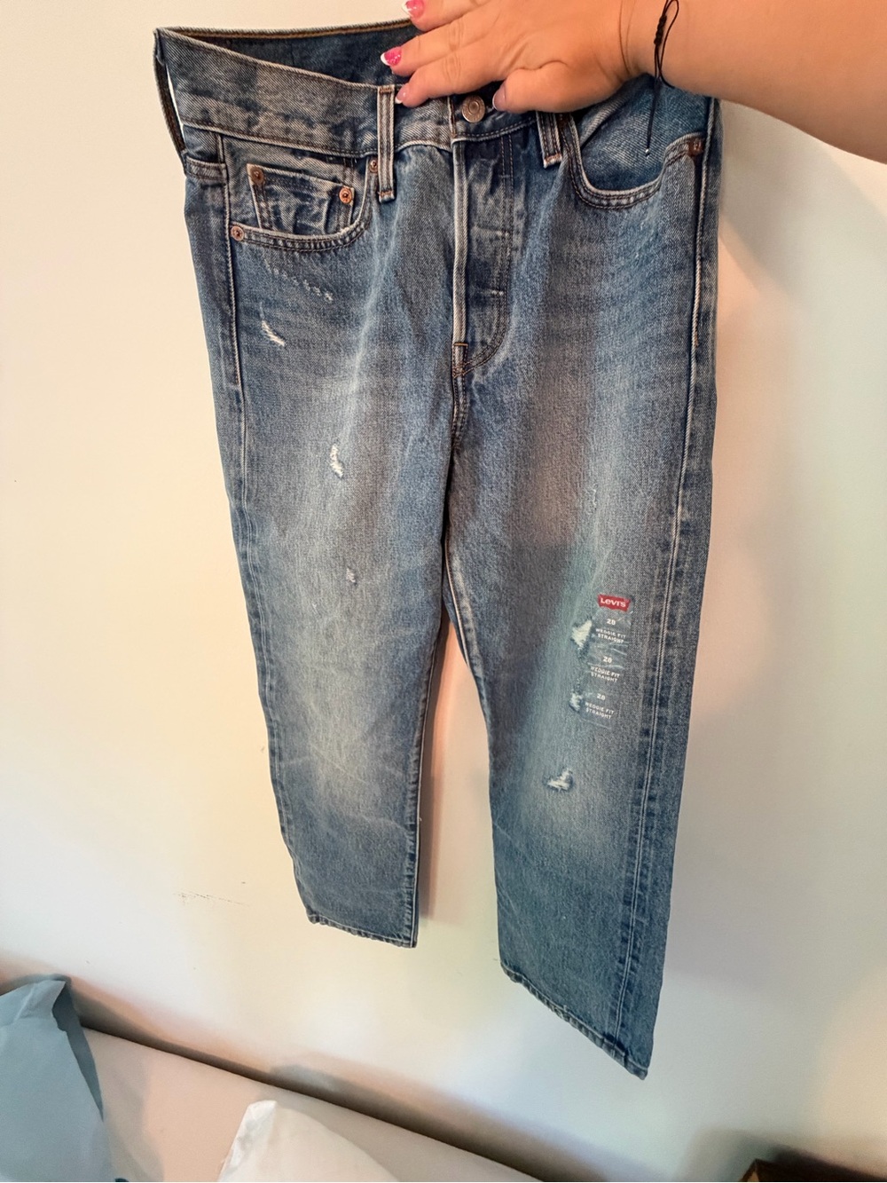 Levi's Women’s Faded Blue Straight Jeans